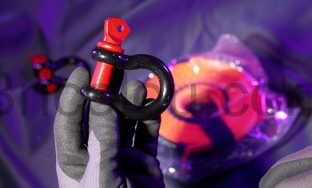 Yulado Sangle Remorquage Manille Corde 5m x 5cm rouge Yulado Sangle Remorquage Manille Corde 5m x 5cm rouge