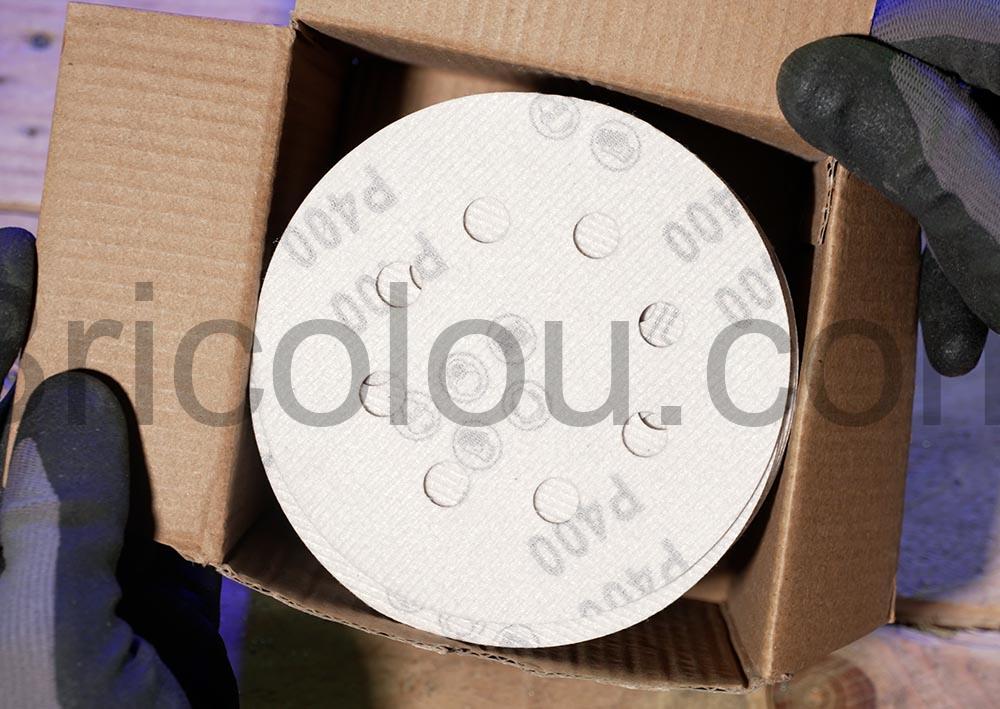 Disques abrasifs Velcro ponceuse excentrique PIQIUQIU poncage boite Disques abrasifs Velcro ponceuse excentrique PIQIUQIU ponçage boite