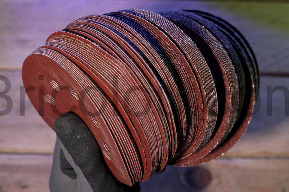 Disques abrasifs Velcro ponceuse excentrique PIQIUQIU poncage metal Disques abrasifs Velcro ponceuse excentrique PIQIUQIU ponçage métal