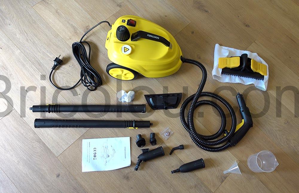 Nettoyeur pression vapeur 5 bars SOKTNEU 2500W kit Nettoyeur pression vapeur 5 bars SOKTNEU 2500W kit