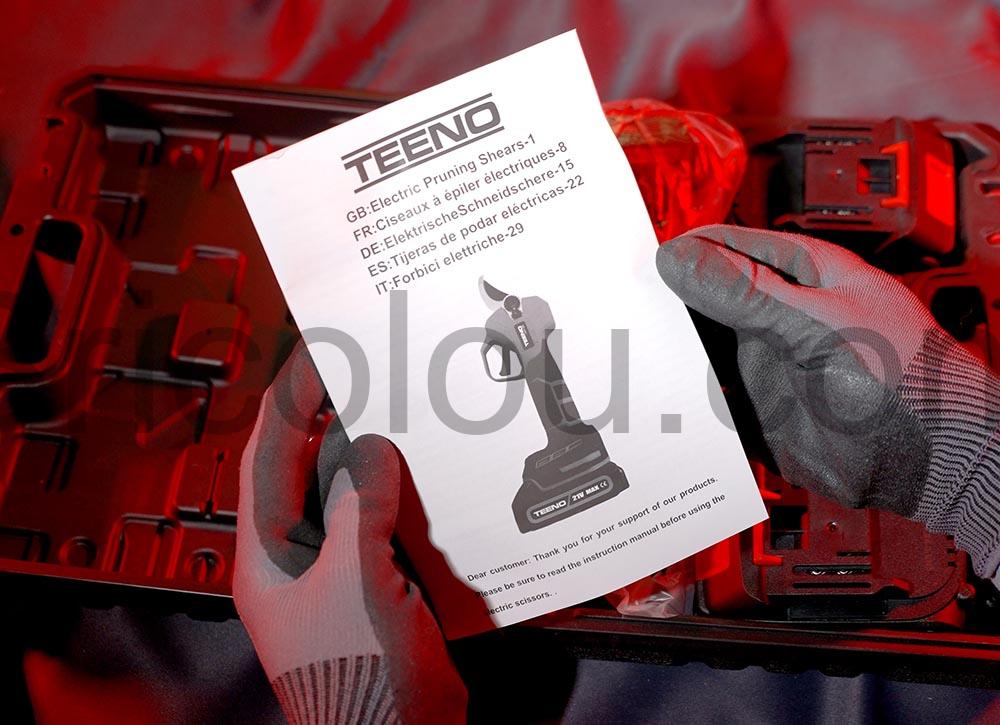 TEENO Secateur Electrique Sans Fil CD601 doc TEENO Sécateur Électrique Sans Fil CD601 doc