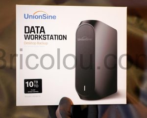 UnionSine Disque Dur externe 10 To 3.5 USB 3 boite