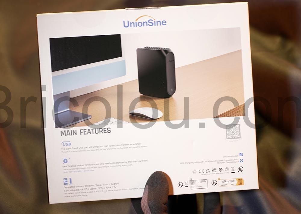 UnionSine Disque Dur externe 10 To 3.5 USB 3 spec UnionSine Disque Dur externe 10 To 3.5 USB 3 spec