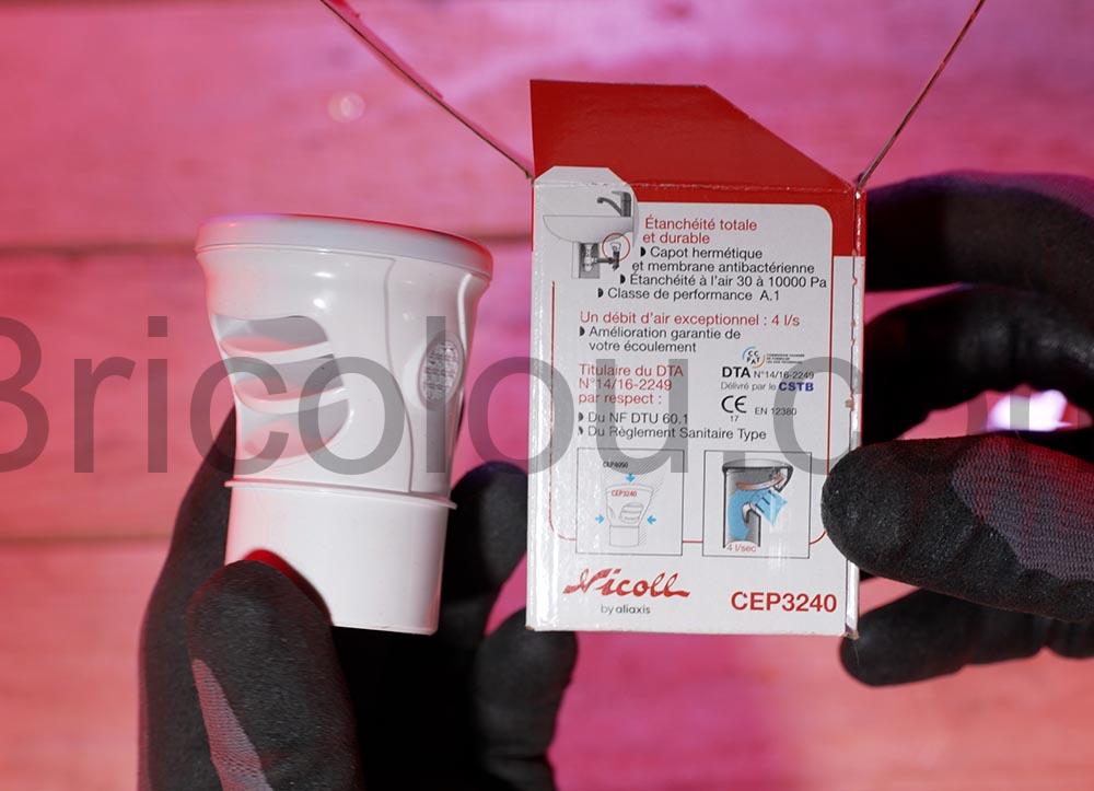 Aerateur membrane Clapet equilibreur pression CEP3240 Nicoll documentation Aérateur membrane Clapet équilibreur pression CEP3240 Nicoll documentation