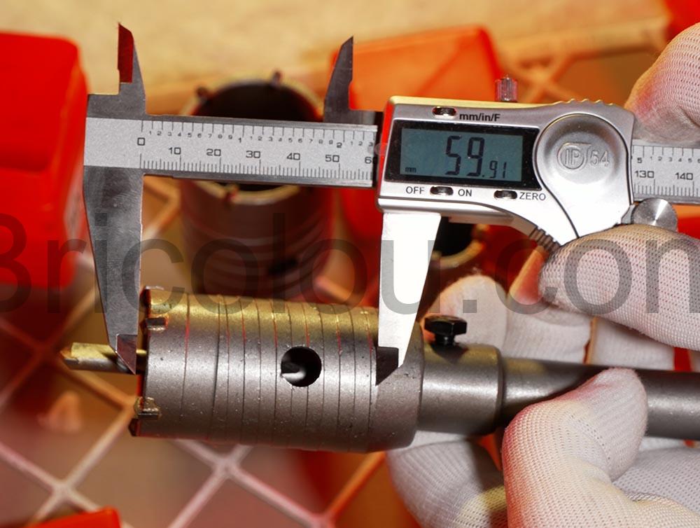 LEAZZLE Scie Cloche Beton SDS Plus 30 40 50 mm Trepans longueur LEAZZLE Scie Cloche Beton SDS Plus 30 40 50 mm Trepans longueur