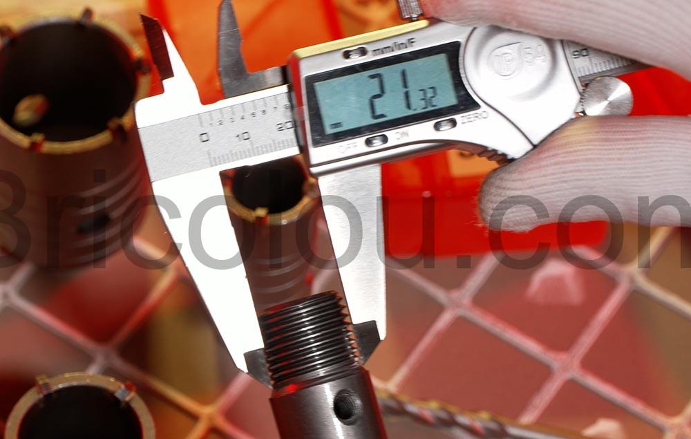 LEAZZLE Scie Cloche Beton SDS Plus 30 40 50 mm Trepans. M22 LEAZZLE Scie Cloche Beton SDS Plus 30 40 50 mm Trepans. M22