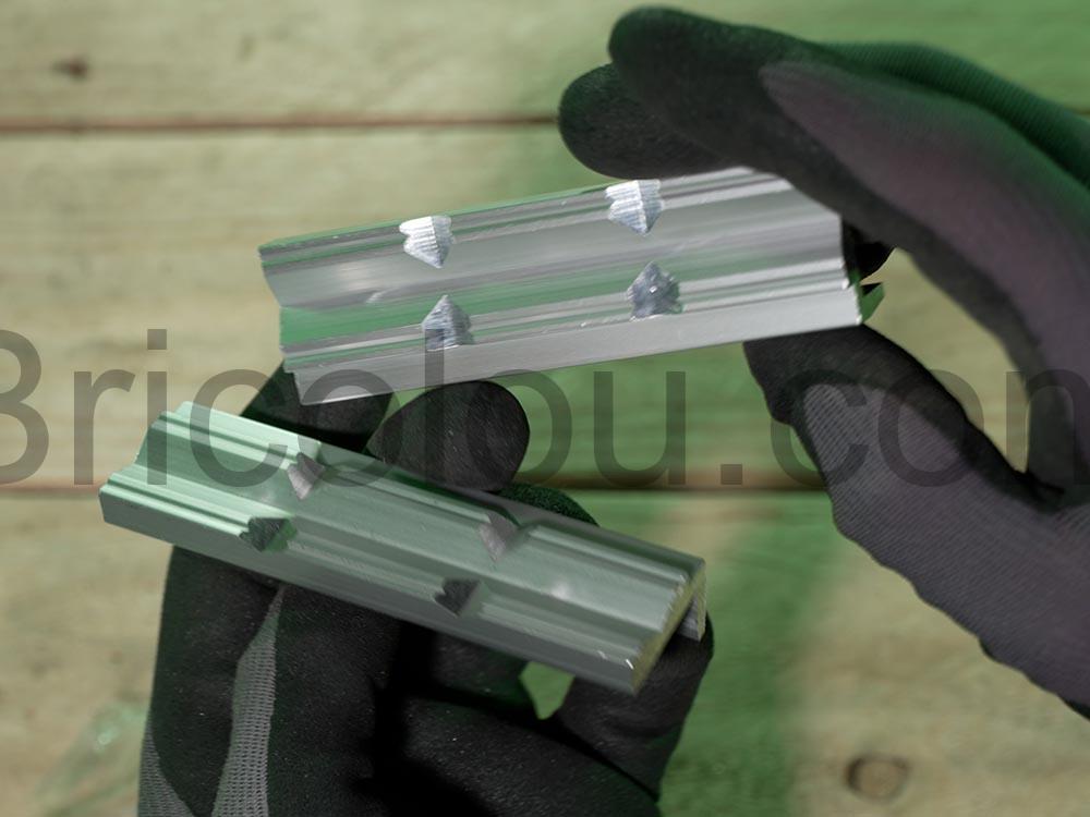 Machoires de protection pour etau GSR Mors Aluminium prisme aimantees pour tubes gorge Mâchoires de protection pour étau GSR Mors Aluminium prisme aimantées pour tubes gorge