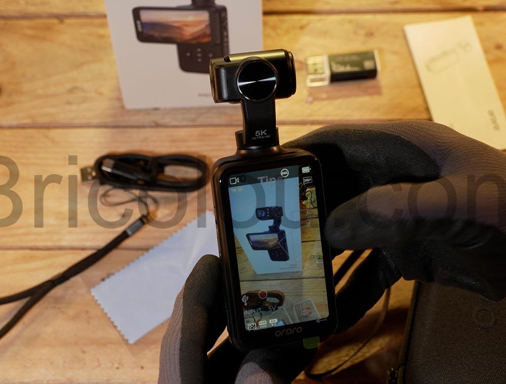 Ordro M5 Camera Video 5K gimbal stabilisation ecran rotatif DJI portrait Ordro M5 Caméra Vidéo 5K gimbal stabilisation écran rotatif DJI portrait