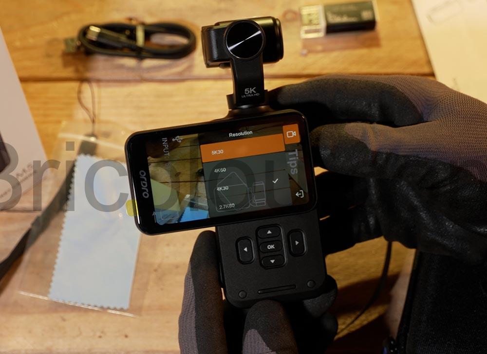 Ordro M5 Camera Video 5K gimbal stabilisation ecran rotatif DJI resolution Ordro M5 Caméra Vidéo 5K gimbal stabilisation écran rotatif DJI résolution