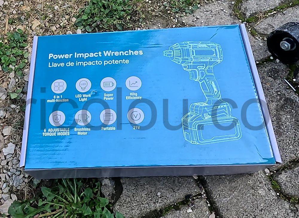 ADWOLT Cle a choc sans fil 21V 2x4.0Ah boite ADWOLT Clé à choc sans fil 21V 2x4.0Ah boite