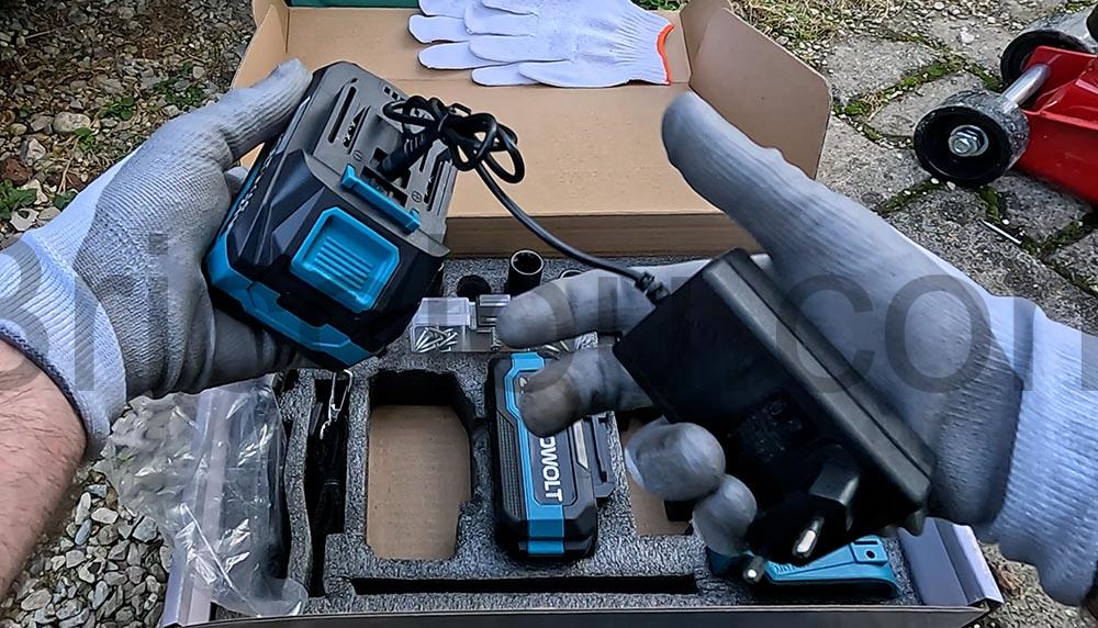 ADWOLT Cle a choc sans fil 21V recharge ADWOLT Clé à choc sans fil 21V recharge