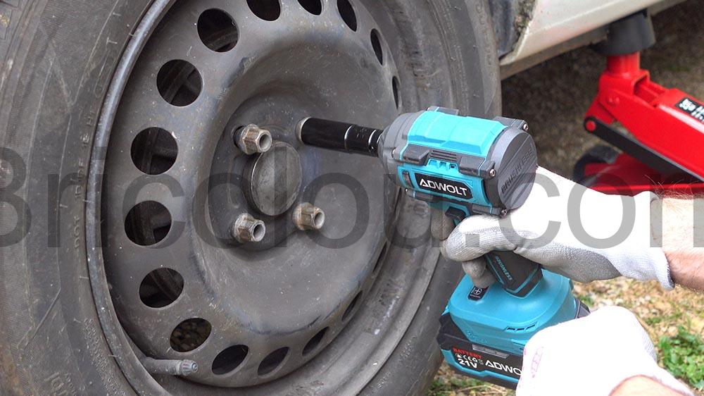 ADWOLT Cle a choc sans fil 21V roue ADWOLT Clé à choc sans fil 21V roue