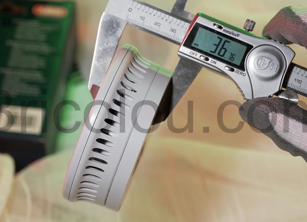 Abus Detecteur de fumee RWM90 Batterie remplacable DIN EN14604 epaisseur Abus Détecteur de fumée RWM90 Batterie remplaçable DIN EN14604 épaisseur