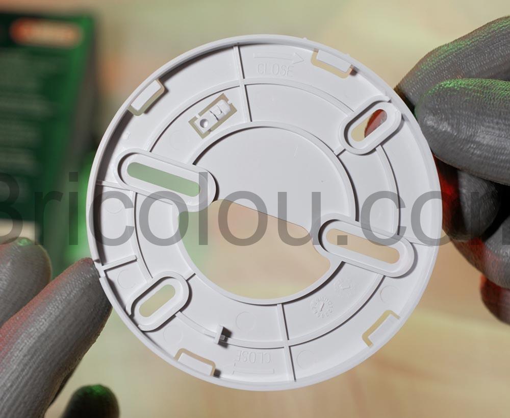 Abus Detecteur de fumee RWM90 Batterie remplacable DIN EN14604 montage Abus Détecteur de fumée RWM90 Batterie remplaçable DIN EN14604 montage