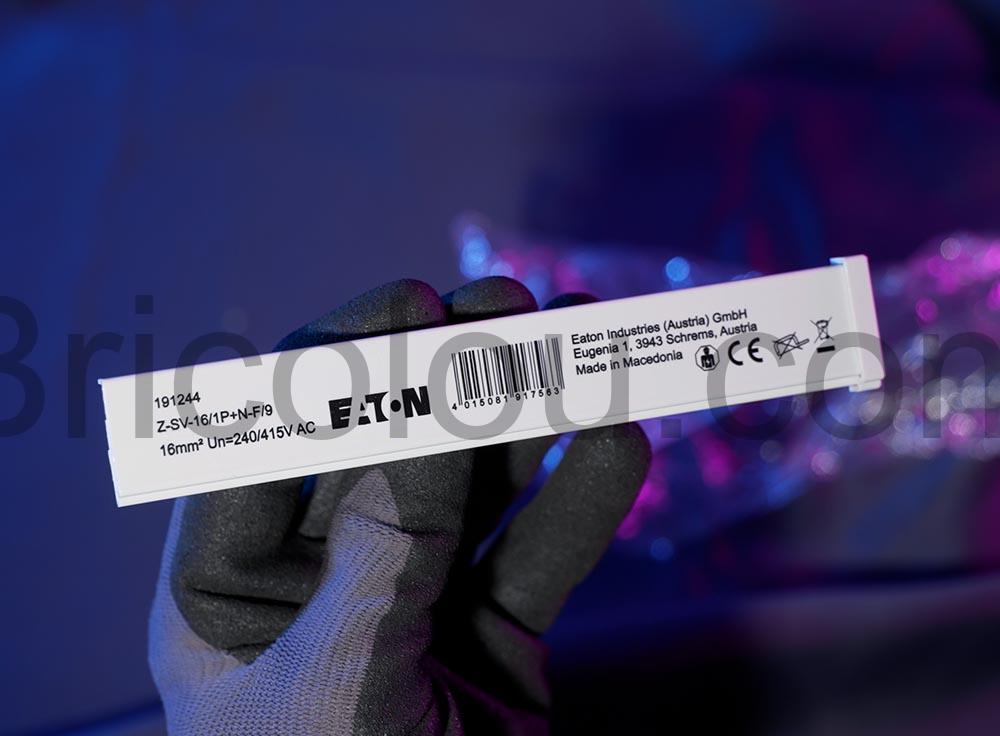 Eaton Barrette pontage disjoncteur horizontale 63A Z SV 161PN F9 dessus Eaton Barrette pontage disjoncteur horizontale 63A Z-SV-161P+N-F9 dessus