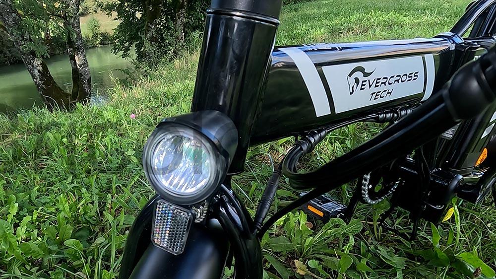 Evercross EK5 Velo Pliant electrique Adulte 16 pouces phare Evercross EK5 Vélo Pliant électrique Adulte 16 pouces phare