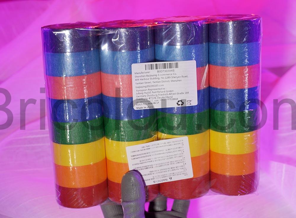 FAOKZE Ruban Adhesif Couleur de Masquage decoratif FAOKZE Ruban Adhésif Couleur de Masquage décoratif