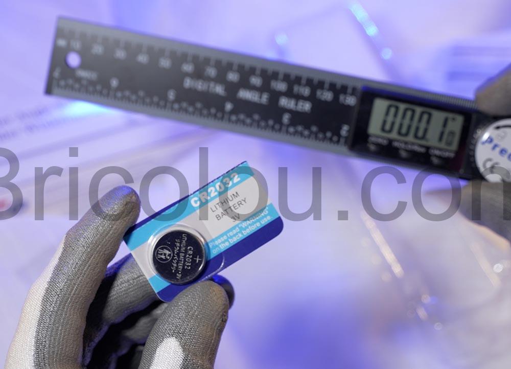 Preciva Rapporteur mesure dangle numerique CR2032 Preciva Rapporteur mesure d'angle numerique CR2032
