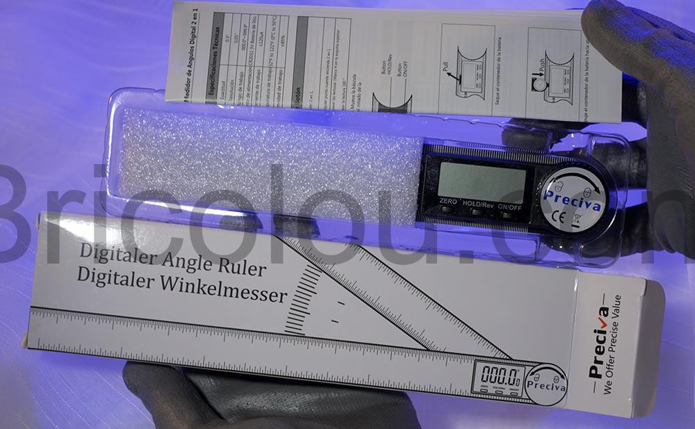 Preciva Rapporteur mesure dangle numerique contenu Preciva Rapporteur mesure d'angle numerique contenu