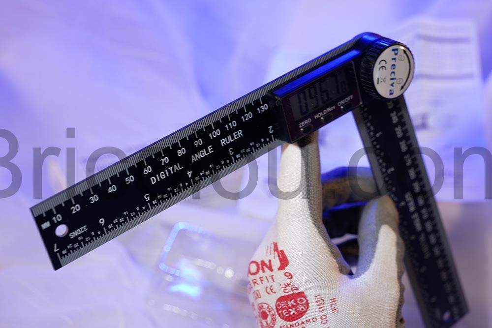 Preciva Rapporteur mesure dangle numerique degres Preciva Rapporteur mesure d'angle numerique degrés