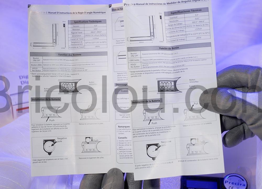 Preciva Rapporteur mesure dangle numerique documentation Preciva Rapporteur mesure d'angle numerique documentation
