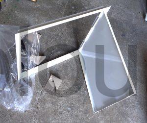 AIROPE Trappe de Visite 400x400 mm Acier Fermeture Magnétique ouvert