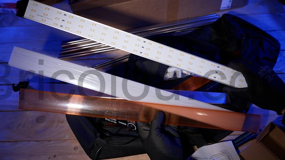 SenDeluz Photo Studio Portable petit objet LED 60cmx60cm fonds colores cache SenDeluz Photo Studio Portable petit objet LED 60cmx60cm fonds colorés cache