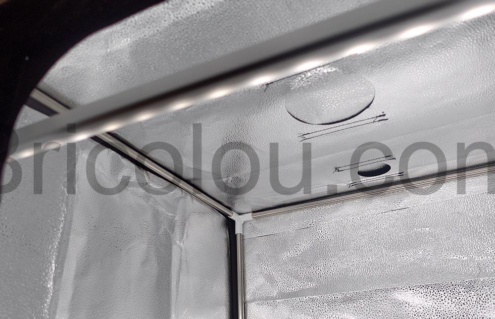 SenDeluz Photo Studio Portable petit objet LED 60cmx60cm fonds colores interieur SenDeluz Photo Studio Portable petit objet LED 60cmx60cm fonds colorés intérieur