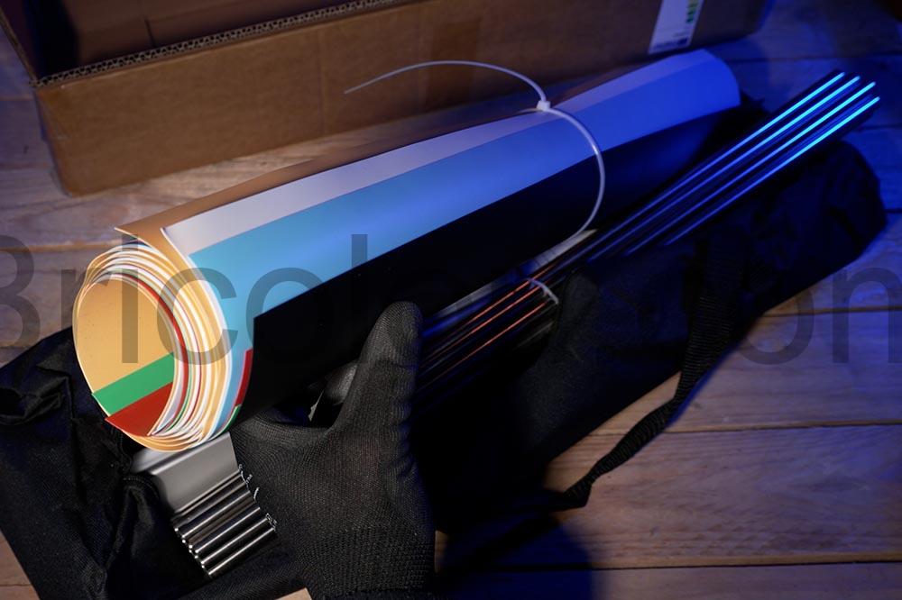 SenDeluz Photo Studio Portable petit objet LED 60cmx60cm fonds colores SenDeluz Photo Studio Portable petit objet LED 60cmx60cm fonds colorés