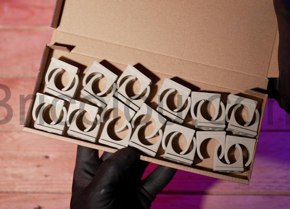 AERZETIX C66828 colliersclips fixation O25 mm tube pvc gaine electrique boite AERZETIX C66828 colliersclips fixation Ø25 mm tube pvc gaine électrique boite