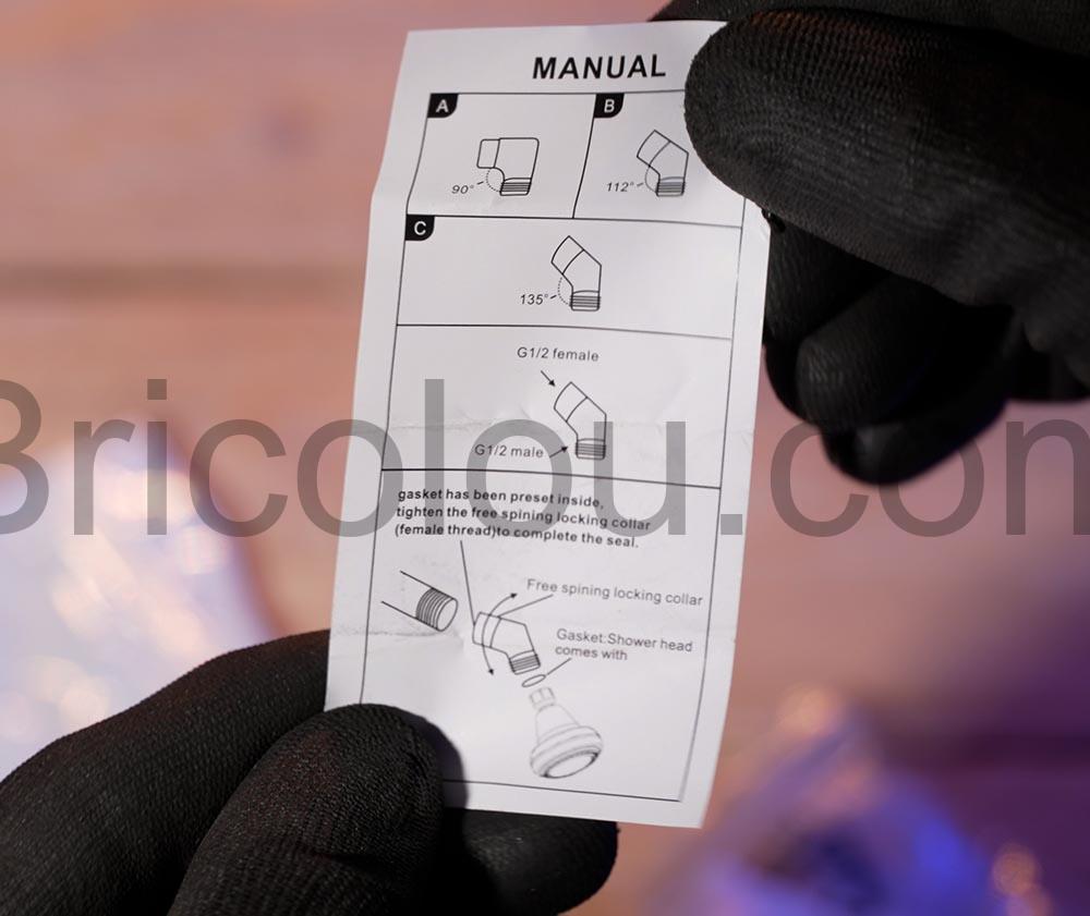 Adaptateur de douchette coude Raccord mitigeur tuyau douche Bavunv documentation Adaptateur de douchette coudé Raccord mitigeur tuyau douche Bavunv documentation