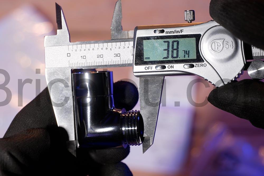 Adaptateur de douchette coude Raccord mitigeur tuyau douche Bavunv largeur Adaptateur de douchette coudé Raccord mitigeur tuyau douche Bavunv largeur