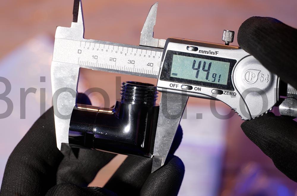 Adaptateur de douchette coude Raccord mitigeur tuyau douche Bavunv longueur Adaptateur de douchette coudé Raccord mitigeur tuyau douche Bavunv longueur