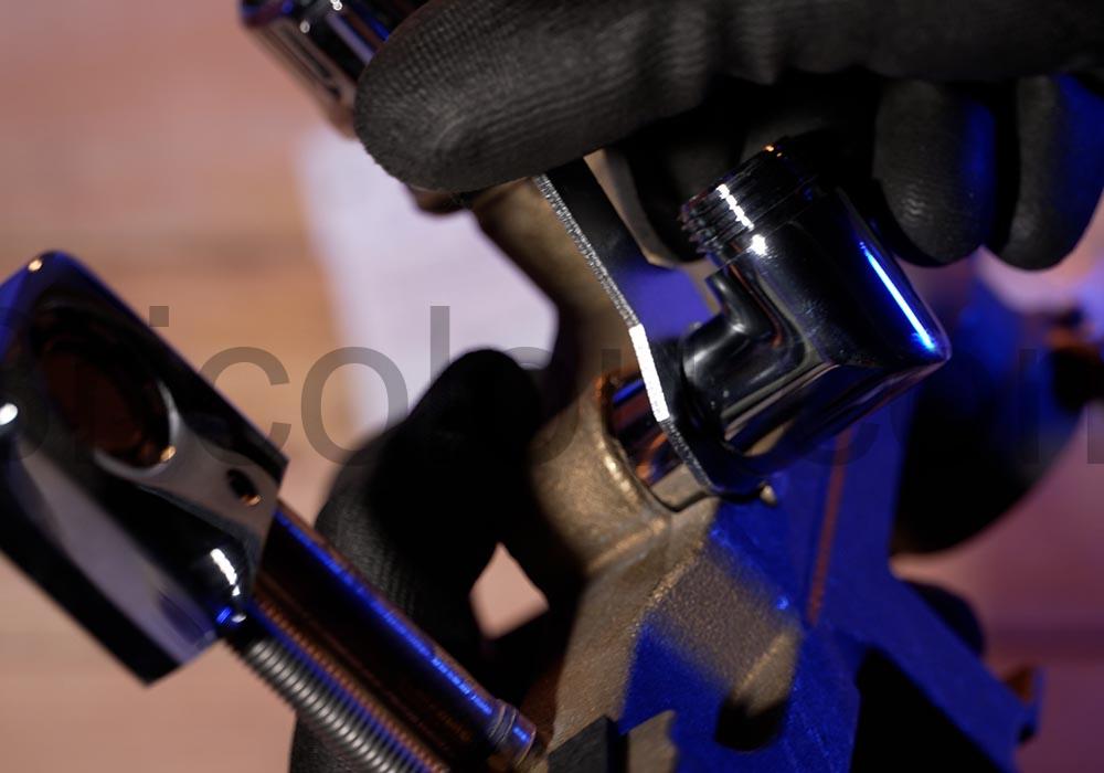 Adaptateur de douchette coude Raccord mitigeur tuyau douche Bavunv serrage Adaptateur de douchette coudé Raccord mitigeur tuyau douche Bavunv serrage