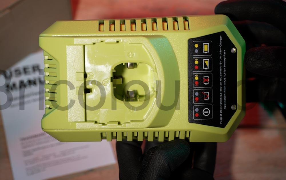 Chargeur compatible Ryobi ONE Plus 18V Chargeur compatible Ryobi ONE Plus 18V