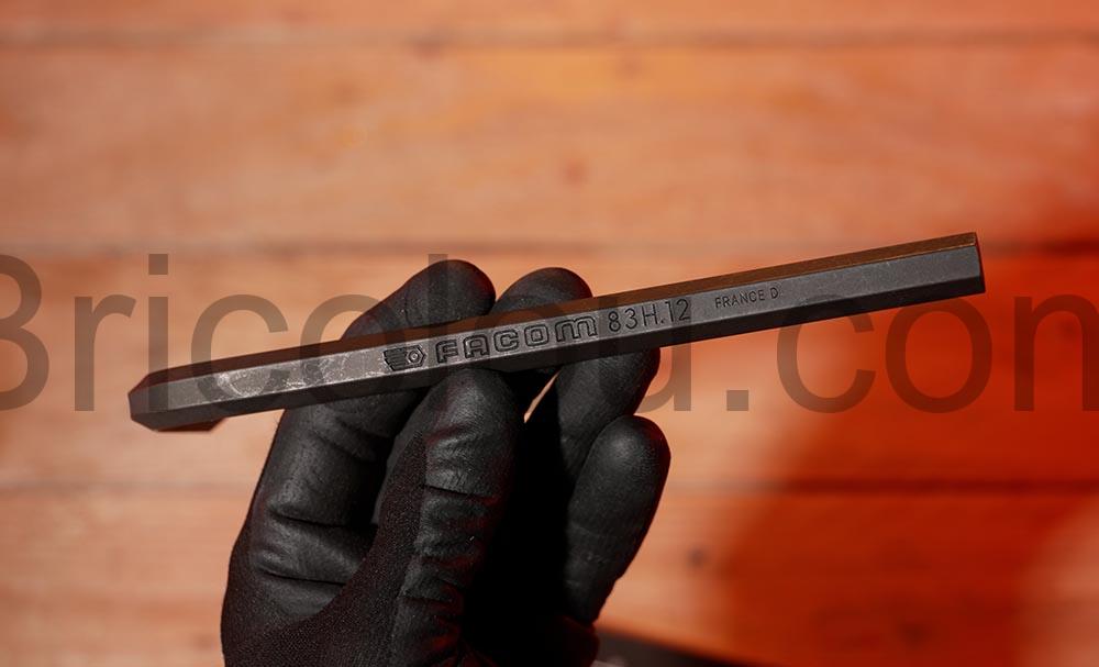 FACOM 83H.12PB Cle 6 pans Allen male longue 12 marquage FACOM 83H.12PB Clé 6 pans Allen mâle longue 12 marquage