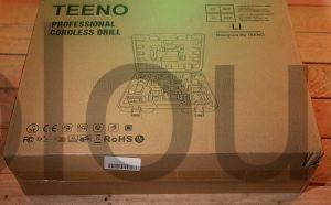 TEENO kit outillage electroportatif sans fil Perceuse meuleuse cle a choc boite TEENO kit outillage electroportatif sans fil Perceuse + meuleuse + clé à choc boite