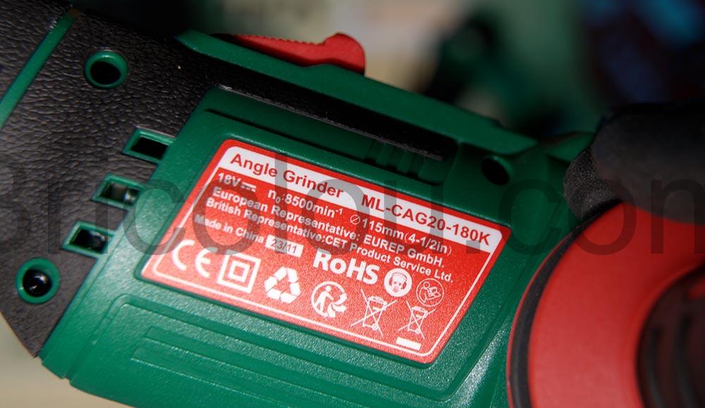 Hychika Meuleuse dangle Disqueuse 115mm sans fil CAG 20 180K caracteristique Hychika Meuleuse d'angle Disqueuse 115mm sans fil CAG 20 180K caracteristique