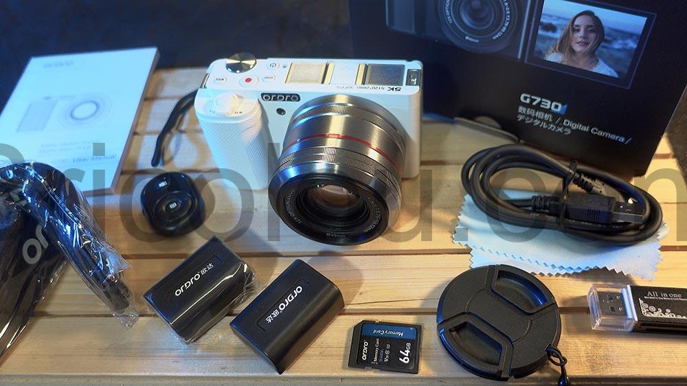 ORDRO G730 camera Appareil Photo 5K Zoom Optique 12x Macro package ORDRO G730 caméra Appareil Photo 5K Zoom Optique 12x Macro package