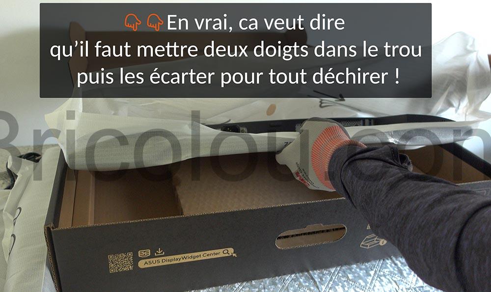 01 Le boite Asus Ecran 5K Asus ProArt Display PA27JCV dechirer 01 Le boite Asus Ecran 5K Asus ProArt Display PA27JCV déchirer