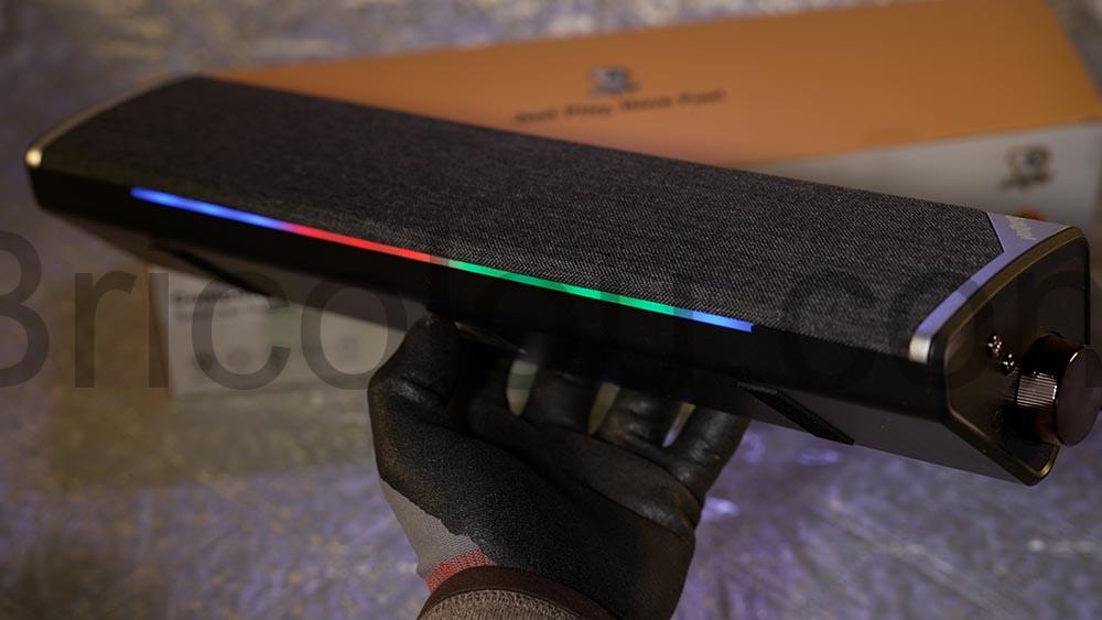 Barre de son Pc Bluetooth USB audio SOULION R60 arc en ciel Barre de son Pc Bluetooth USB audio SOULION R60 arc en ciel