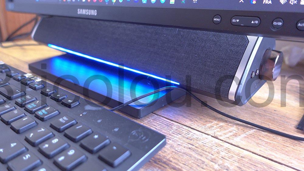 Barre de son Pc Bluetooth USB audio SOULION R60 ecran Barre de son Pc Bluetooth USB audio SOULION R60 écran