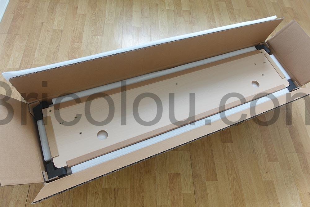 Bureau HOMAVO electrique table motorise hauteur carton Bureau HOMAVO électrique table motorisé hauteur carton