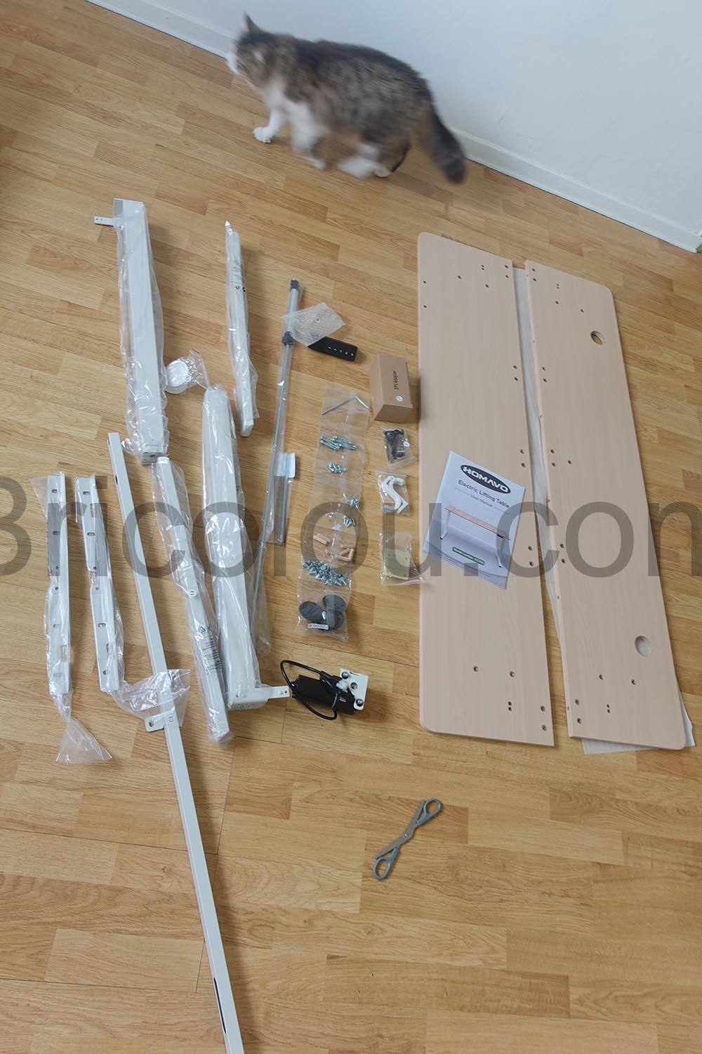 Bureau HOMAVO electrique table motorise hauteur kit Bureau HOMAVO électrique table motorisé hauteur kit