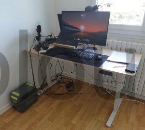 Bureau HOMAVO électrique table motorisé hauteur ordinateur