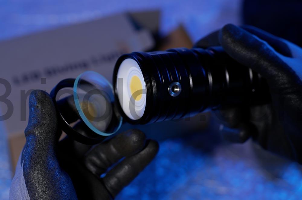 Lampe plongee photographie StarShine SE verre Lampe plongée photographie StarShine-SE verre