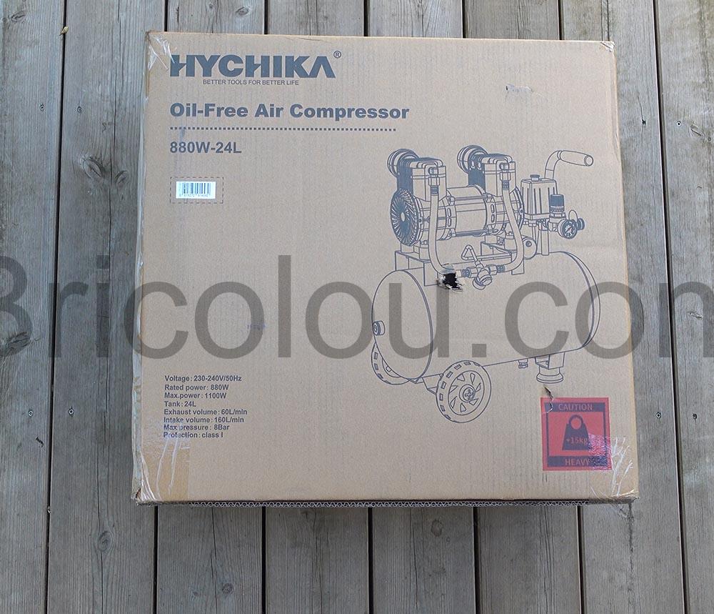 Compresseur air Hychika 880W 24L carton Compresseur air Hychika 880W-24L carton