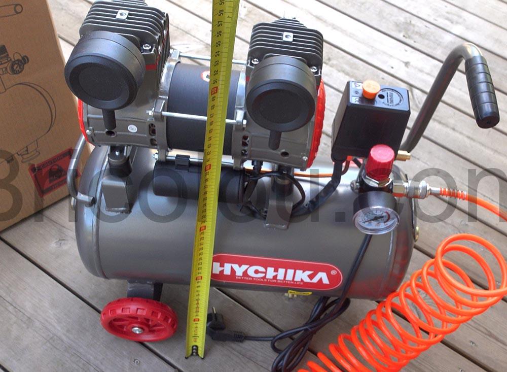 Compresseur air Hychika 880W 24L hauteur Compresseur air Hychika 880W-24L hauteur