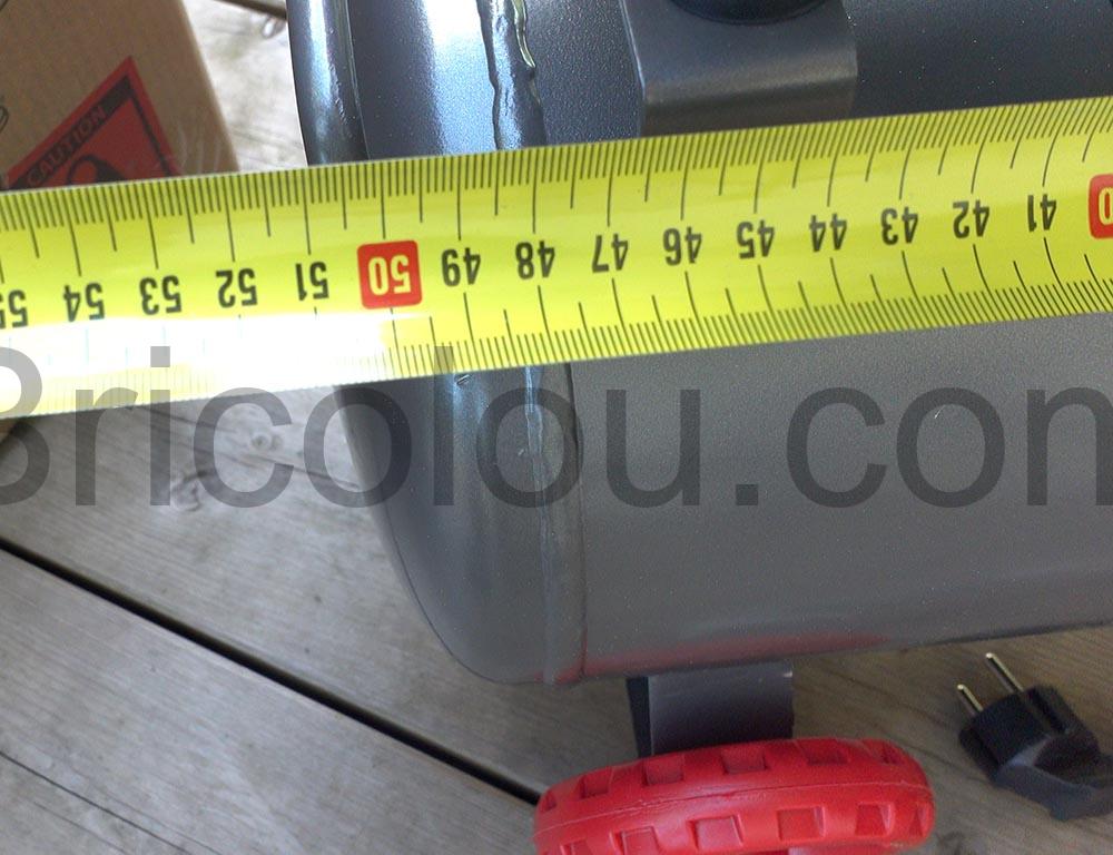 Compresseur air Hychika 880W 24L longeur Compresseur air Hychika 880W-24L longeur