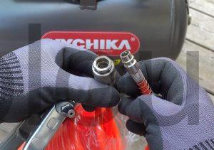 Compresseur air Hychika 880W-24L raccord rapide